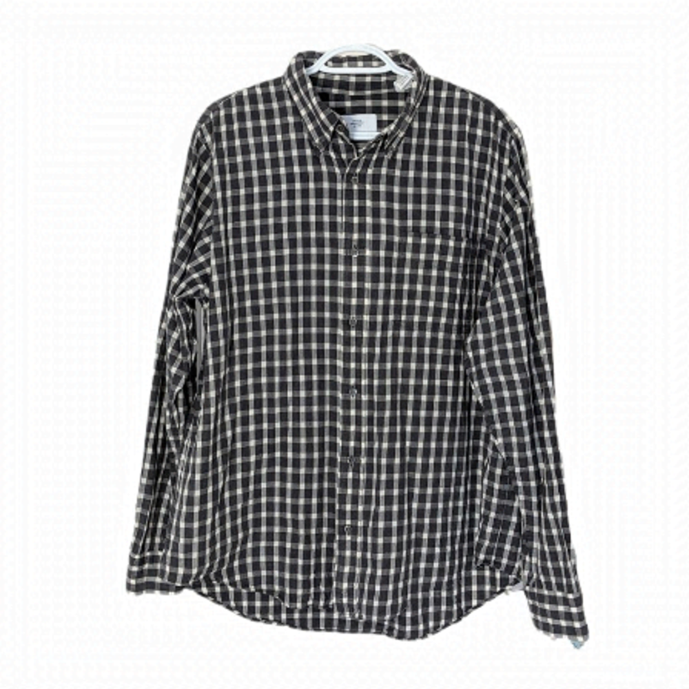 JACK SPADE bleecker street checkered button down shirt XL @M2